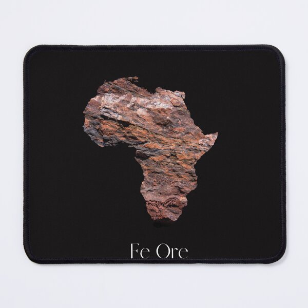 Item preview, Map of Africa displaying Iron Ore designed and sold by RockSolidZA.