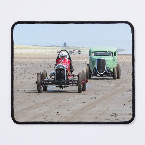 Item preview, Vintage Hot Rod Association with their Classic American Hot Rods at Pendine Sands Beach Race in 2022 designed and sold by stevehuggett.
