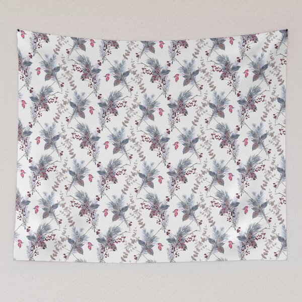Item preview, Christmas floral pattern designed and sold by reka88.