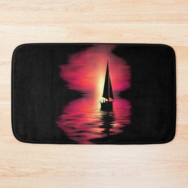 Item preview, Abstract Sailing at Sunset Graphic designed and sold by Paula Helit.