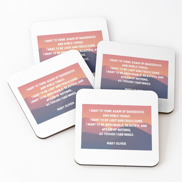 Item preview, As Though I Had Wings | Mary Oliver designed and sold by ArtistVenus.