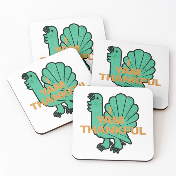 Item preview, I Yam Thankful, Funny Thanksgiving Humor, Yam and Sweet Potato, Happy Grateful Holiday designed and sold by artfulnotebook.