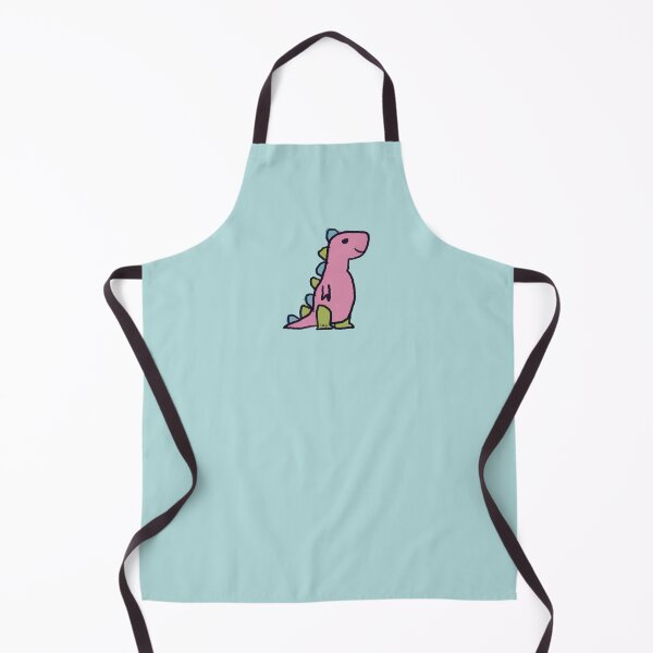 Item preview, Dino 1 (pink green blue, blue background) designed and sold by MentaLee.
