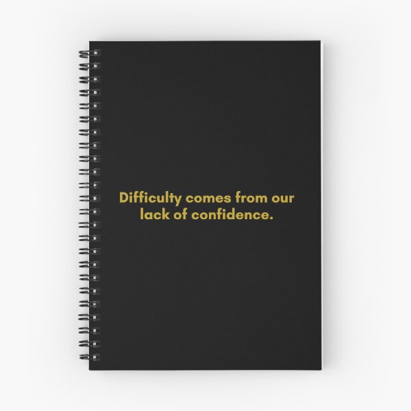 Item preview, Difficulty comes from our lack of confidence. | Quote by Senece | Golden  designed and sold by Philosopherous.