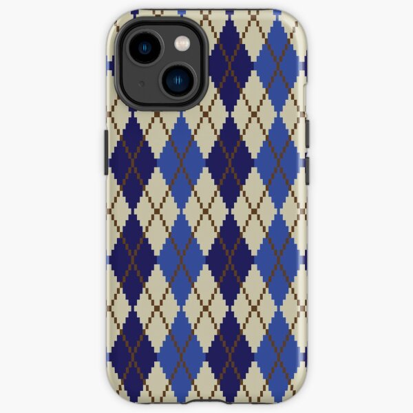 Blueberry Scone Argyle iPhone Tough Case