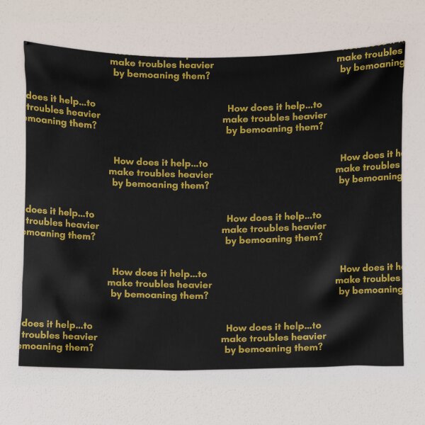 Item preview, How does it help…to make troubles heavier by bemoaning them. | Quote by Senece | Golden  designed and sold by Philosopherous.
