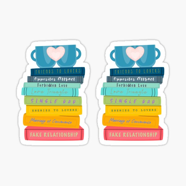 Artikel-Vorschau von Regenbogen-Bücherstapel, TBR-Stapel, romantische Tropen, Kaffee und Lesen, designt und verkauft von WhipsAndKisses.