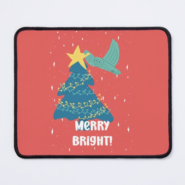 Item preview, Merry Bright Xmas Tree - Owls Greetings collection - RBGY designed and sold by MaddaMom.