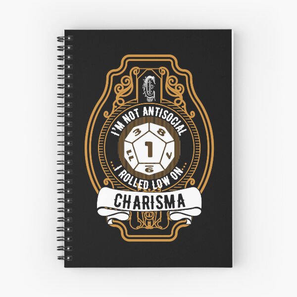 Item preview, I'm Not Antisocial I Rolled Low On Charisma D12 RPG Gear designed and sold by DynamicDesign.