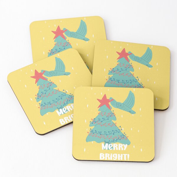 Item preview, Merry Bright Xmas Tree -  Owls Greetings collection - RBGY designed and sold by MaddaMom.