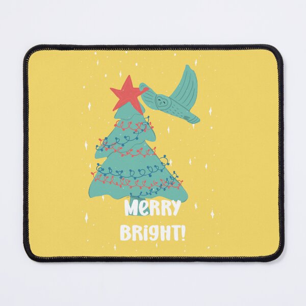 Item preview, Merry Bright Xmas Tree - Owls Greetings collection - RBGY designed and sold by MaddaMom.