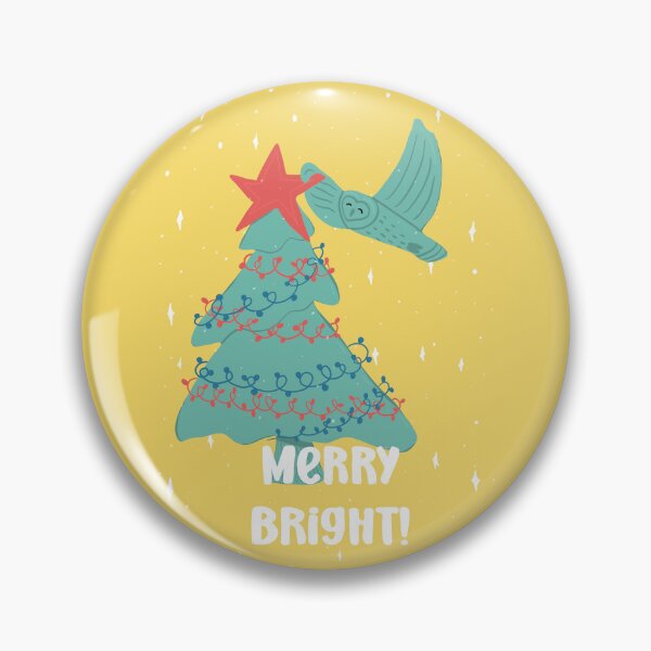 Item preview, Merry Bright Xmas Tree -  Owls Greetings collection - RBGY designed and sold by MaddaMom.