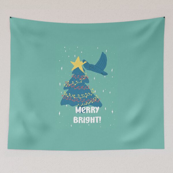 Item preview, Merry Bright Xmas Tree -  Owls Greetings collection - GBY designed and sold by MaddaMom.