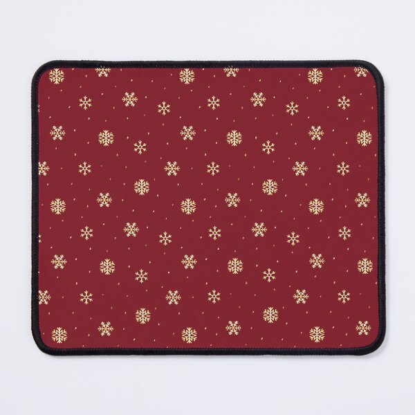 Item preview, Red and gold christmas snow flakes pattern designed and sold by reka88.