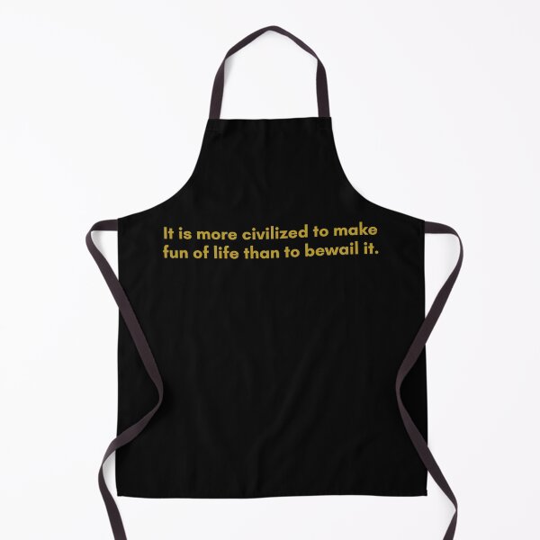 Item preview, It is more civilized to make fun of life than to bewail it. | Quote by Senece | Golden  designed and sold by Philosopherous.