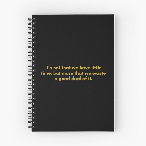 Item preview, It’s not that we have little time, but more that we waste a good deal of it. | Quote by Senece | Golden  designed and sold by Philosopherous.