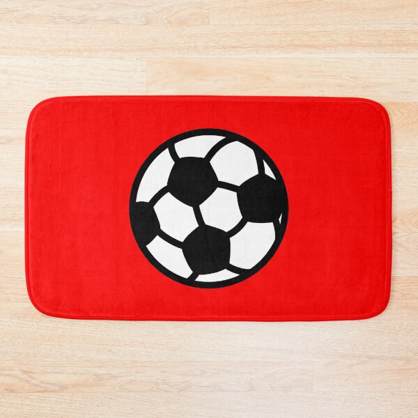 Item preview, Soccer Ball with Red Background Design designed and sold by beccaveedesigns.