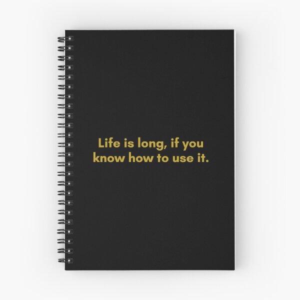 Item preview, Life is long, if you know how to use it. | Quote by Senece | Golden  designed and sold by Philosopherous.