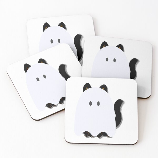 Item preview, Spooky Ghost Cat designed and sold by ArtistVenus.