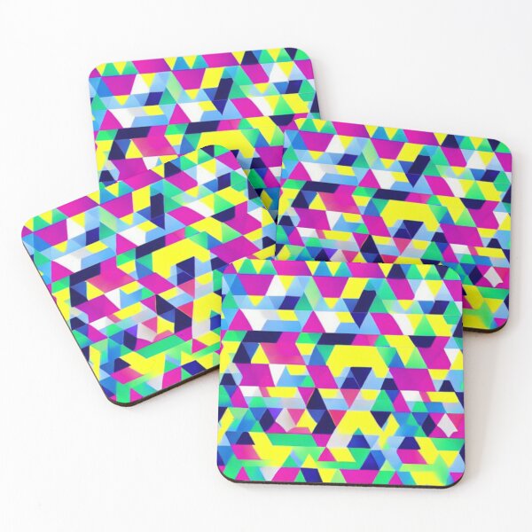 Item preview, colorful triangular geometric pattern designed and sold by ArteEterno.
