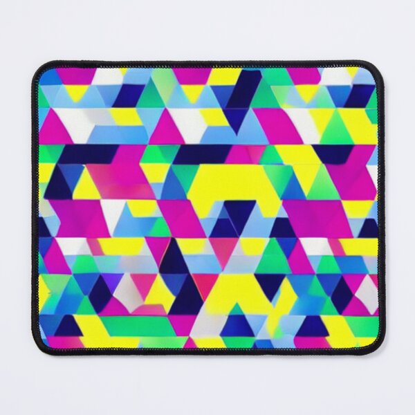 Item preview, colorful triangular geometric pattern designed and sold by ArteEterno.