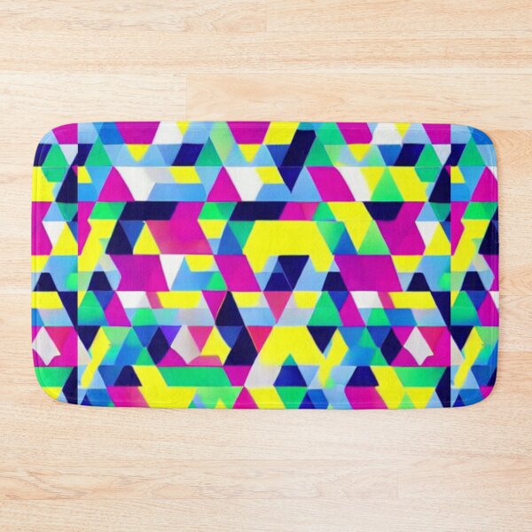 Item preview, colorful triangular geometric pattern designed and sold by ArteEterno.