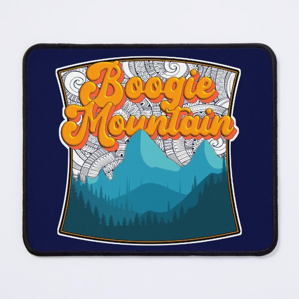 Item preview, Boogie Mountain Camping Badge for Overlanders, Offroaders, Boondockers, Skiers, Hikers, Backpackers, Campers, Kayakers, Gift Sticker designed and sold by Mount-Molehill.