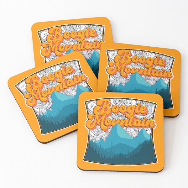 Item preview, Boogie Mountain Camping Badge for Overlanders, Offroaders, Boondockers, Skiers, Hikers, Backpackers, Campers, Kayakers, Gift Sticker designed and sold by Mount-Molehill.