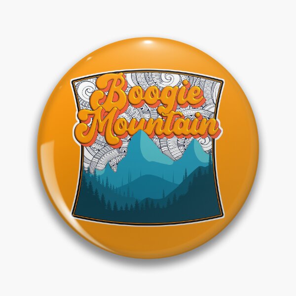 Item preview, Boogie Mountain Camping Badge for Overlanders, Offroaders, Boondockers, Skiers, Hikers, Backpackers, Campers, Kayakers, Gift Sticker designed and sold by Mount-Molehill.
