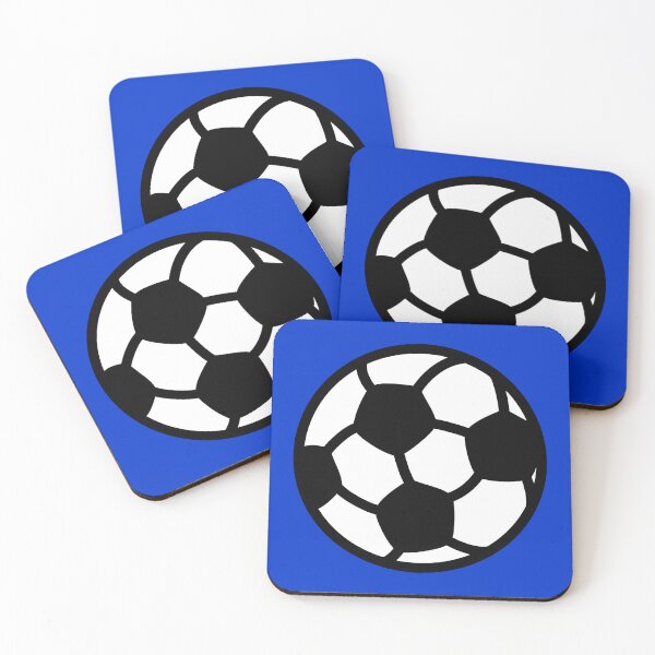 Item preview, Soccer Ball with Blue Background Design designed and sold by beccaveedesigns.