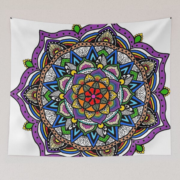 Item preview, Rainbow Mandala by Elise designed and sold by ElisianArts.