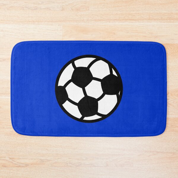 Item preview, Soccer Ball with Blue Background Design designed and sold by beccaveedesigns.