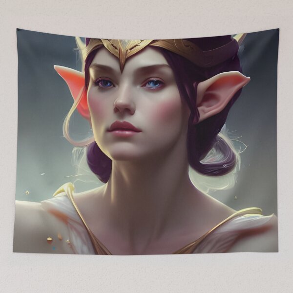 Item preview, Cute Fantasy Elf Maiden Purple designed and sold by Eliteijr.
