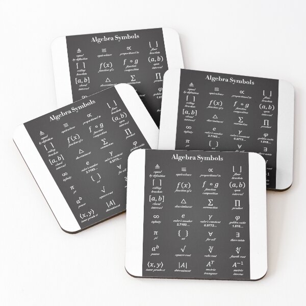 Item preview, Algebra Symbols designed and sold by ScienceCorner.