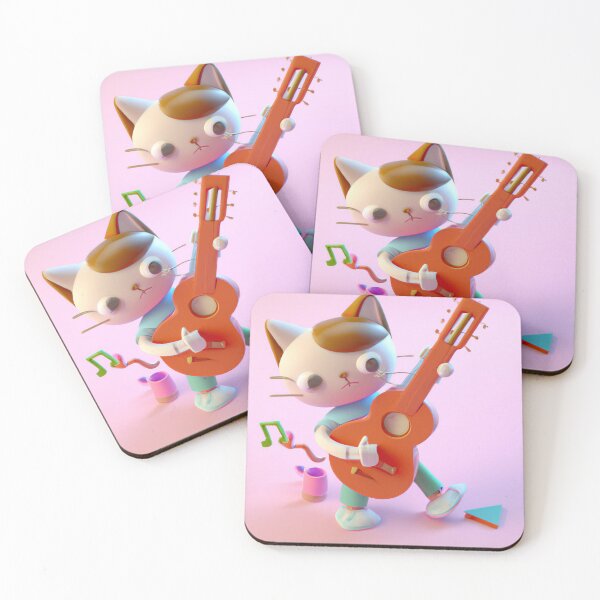 Item preview, Akanah Dyer the cat is learning guitar designed and sold by akanahdyer.