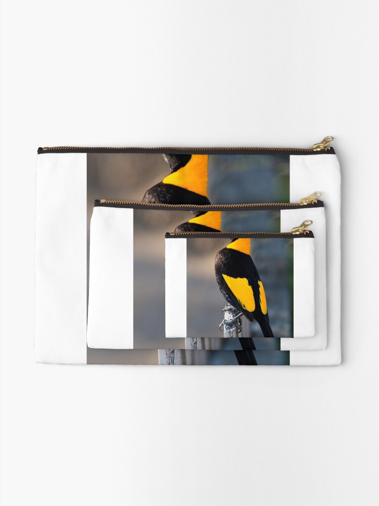 Alternate view of Regent Bower Bird - Lamington National Park, Australia Zipper Pouch
