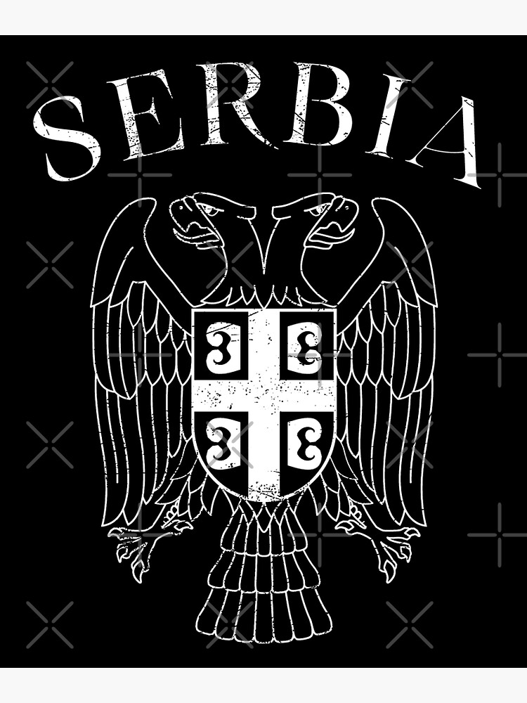Amazon.com: Serbian Double Eagle Gift Shirt Serbia Coat Of Arms T-Shirt :  Clothing, Shoes & Jewelry
