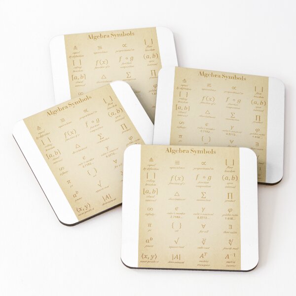 Item preview, Algebra Symbols designed and sold by ScienceCorner.