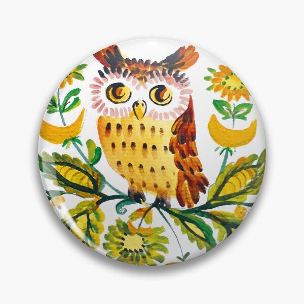Item preview, Búho Petrykivka estilo designed and sold by Redilion.