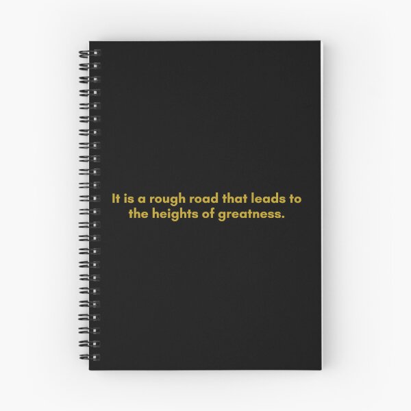Item preview, It is a rough road that leads to the heights of greatness. | Quote by Senece | Golden  designed and sold by Philosopherous.