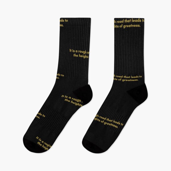 Item preview, It is a rough road that leads to the heights of greatness. | Quote by Senece | Golden  designed and sold by Philosopherous.