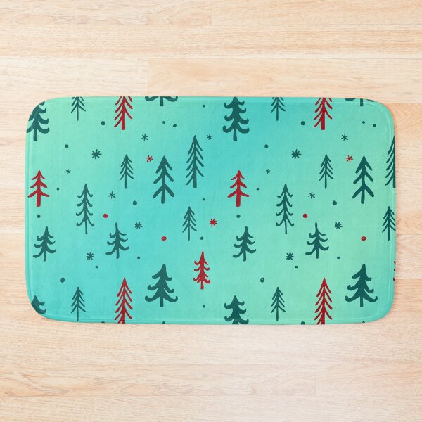 Item preview, Turquoise christmas tree pattern designed and sold by reka88.