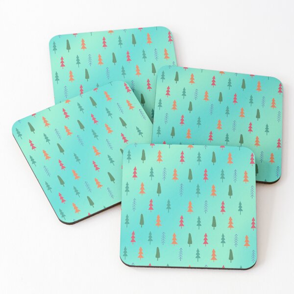 Item preview, Turquoise christmas tree pattern designed and sold by reka88.