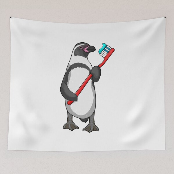 Aperçu de l'œuvre Penguin Tooth brush créée et vendue par Snabdesign84.