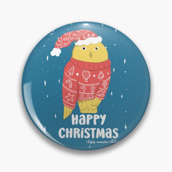 Item preview, Happy Christmas Ugly Sweater  -  Owls Greetings collection - BRY designed and sold by MaddaMom.