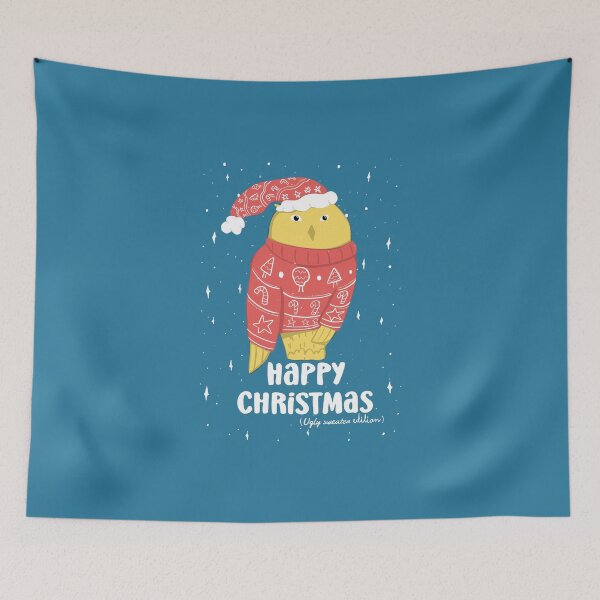 Item preview, Happy Christmas Ugly Sweater  -  Owls Greetings collection - BRY designed and sold by MaddaMom.