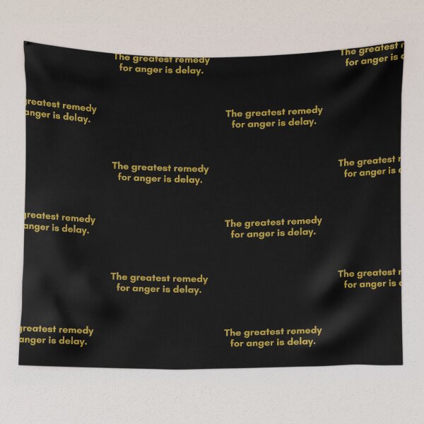 Item preview, The greatest remedy for anger is delay. | Quote by Senece | Golden  designed and sold by Philosopherous.
