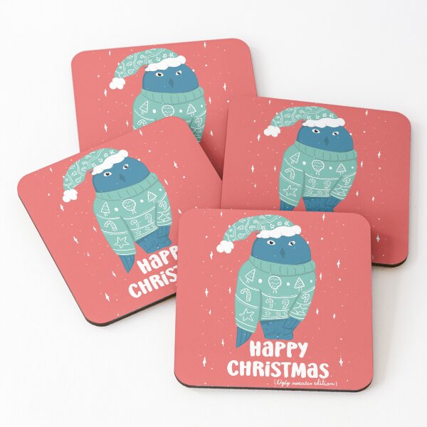 Item preview, Happy Christmas Ugly Sweater  -  Owls Greetings collection - RBY designed and sold by MaddaMom.