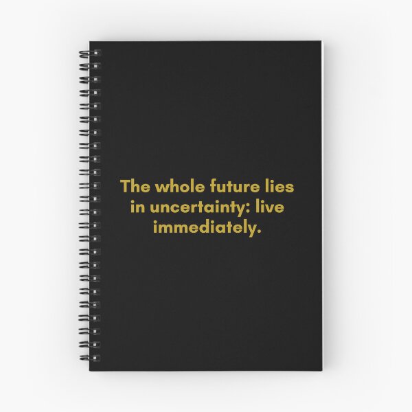 Item preview, The whole future lies in uncertainty; live immediately. | Quote by Senece | Golden  designed and sold by Philosopherous.
