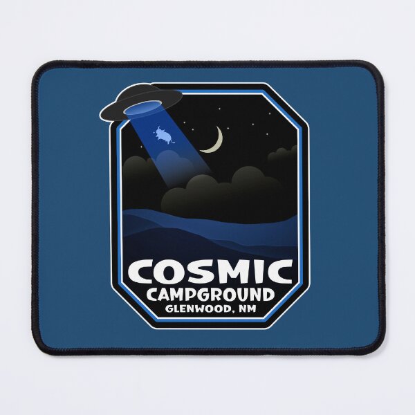 Item preview, Cosmic Campground Park Badge for Astronomers, Star Gazers, Campers, Overlanders, Glamping, Boondocking, HIking, Fishing, Outdors, Alien and UFO fans designed and sold by Mount-Molehill.